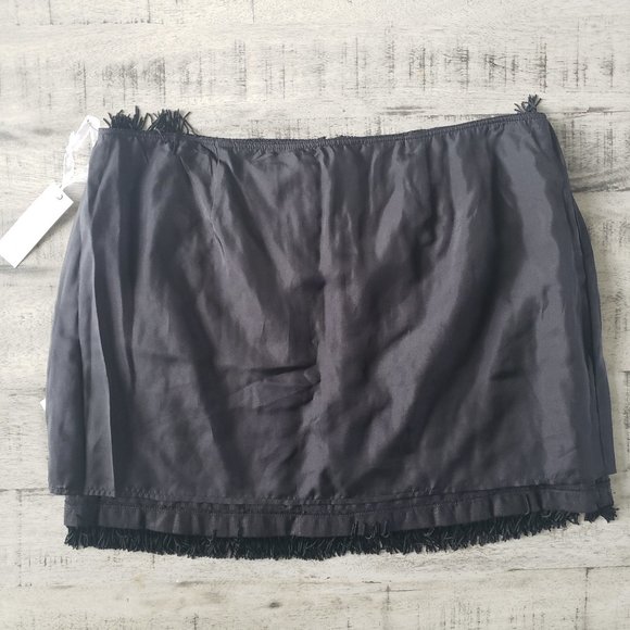Holly Morgan Black Fringe Skirt Size 12 - Picture 4 of 7